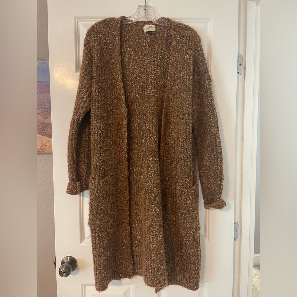 Womens long fall cardigan